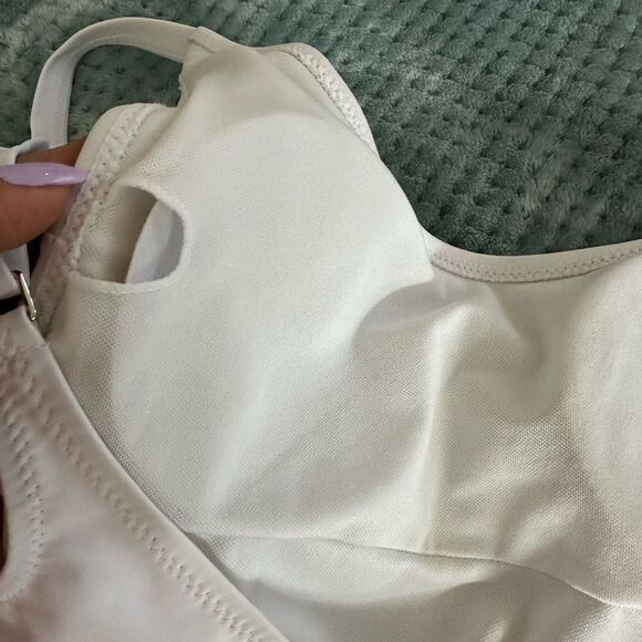 Ladies White One Piece Swimsuit - Picture 4 of 4